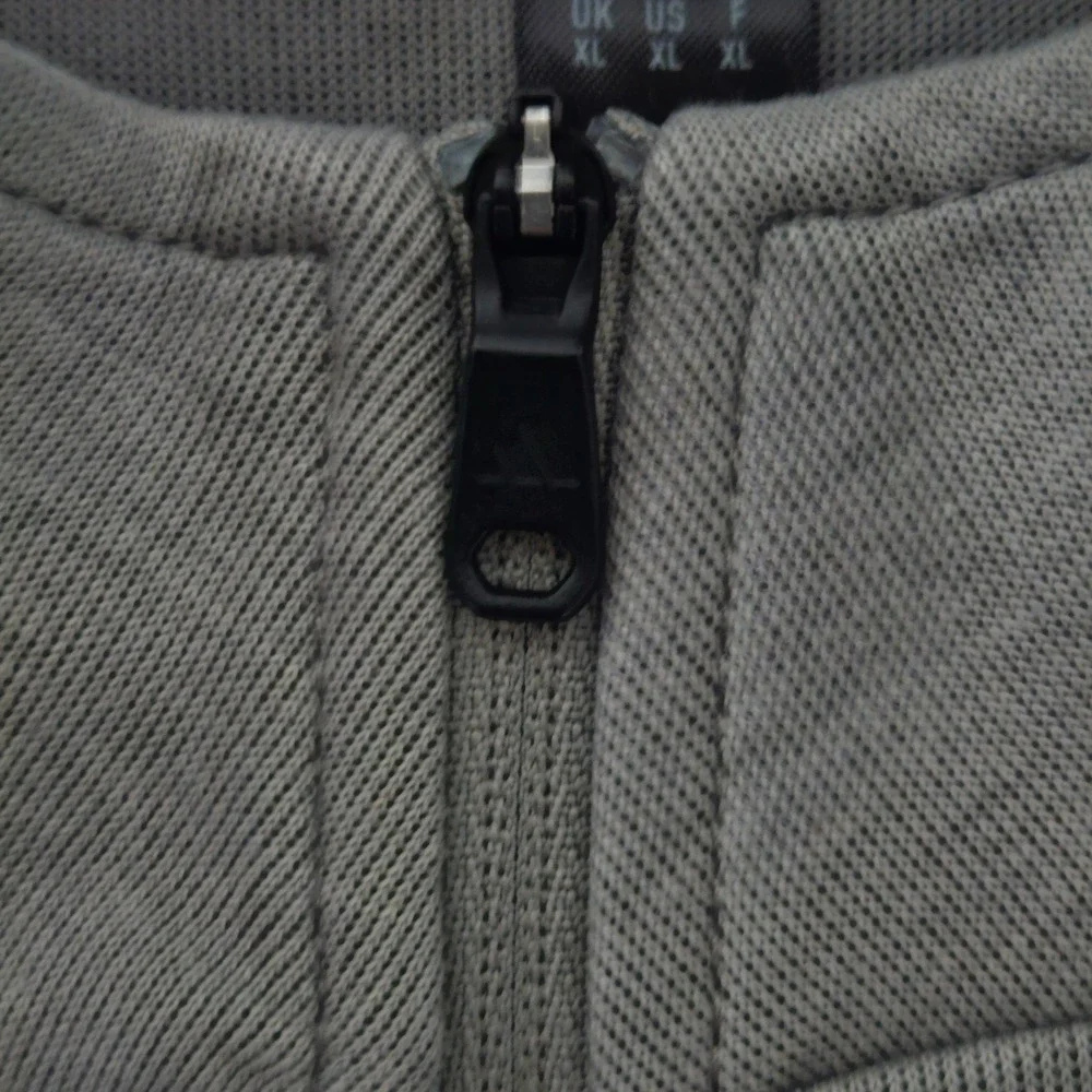 Adidas Mens Elevated 1/4 Zip Pullover Sweatshirt Gray XL Style ADVRO884‎